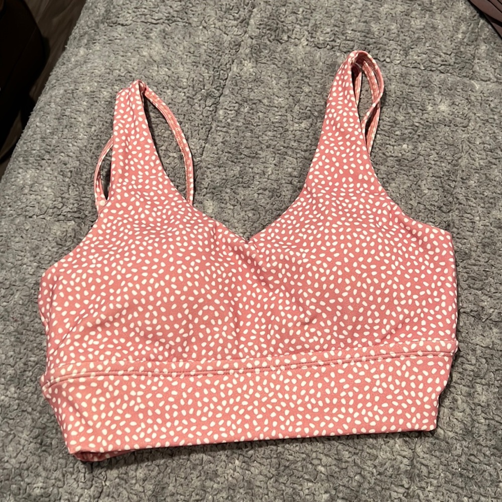 Buffbunny monarch pink pattern bra, barely worn, size small